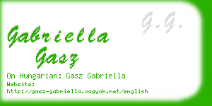 gabriella gasz business card